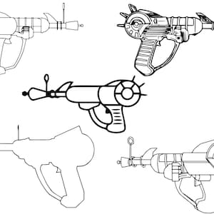 Pack de fichiers SVG Zombies sur le thème Ray Gun ! *La plus haute qualité*