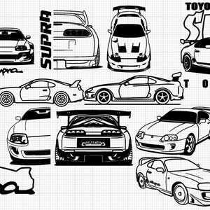 MK4 Supra SVGs File Pack! *Highest Quality*