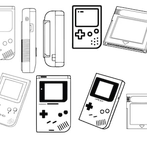 G-Boy をテーマにしたビデオゲーム コンソール SVG ファイル パック! *非常に高品質*