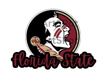 Florida State Cursive with Logo SVG, PNG & jpg