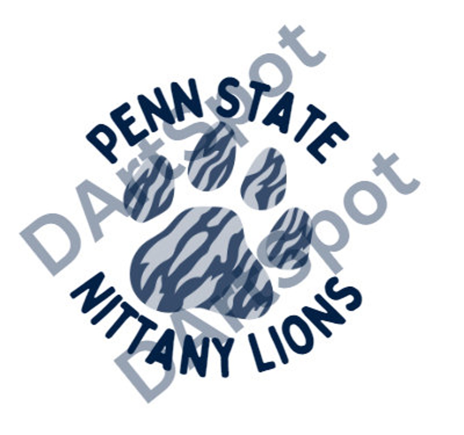 Penn State Paw Print SVG, PNG &amp; JPG - Etsy