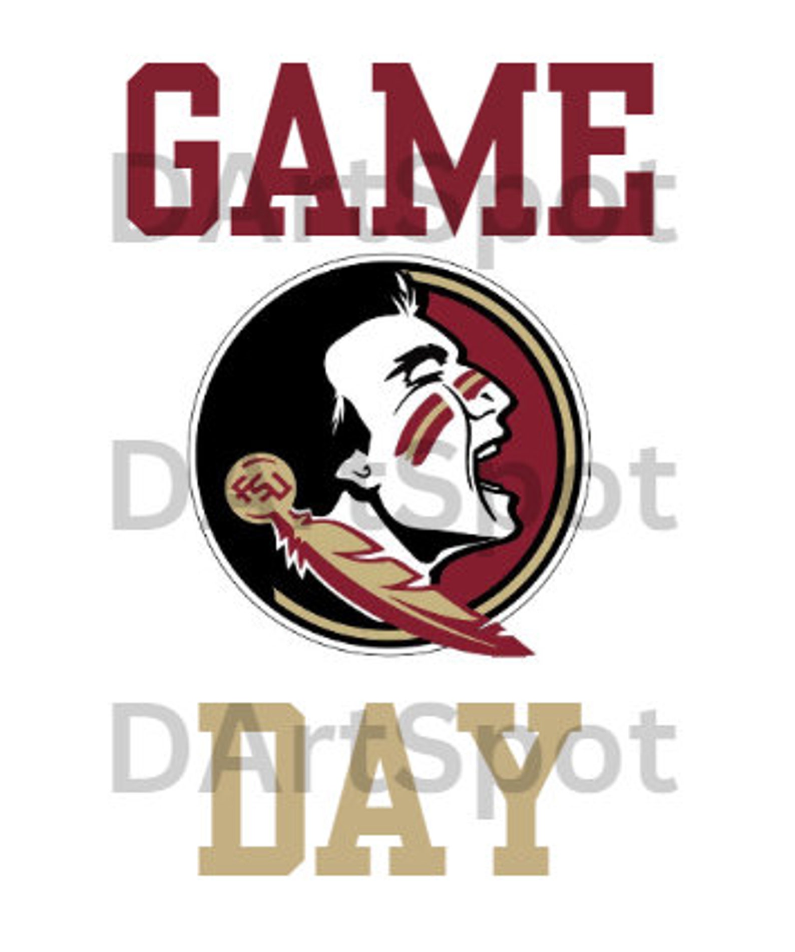 FSU Game Day SVG, PNG, Jpg (Instant Download) Etsy