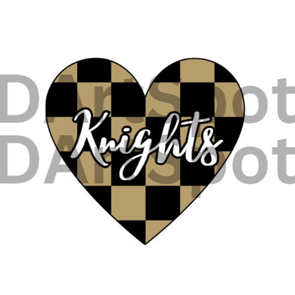 Knights Heart SVG, PNG & JPG files