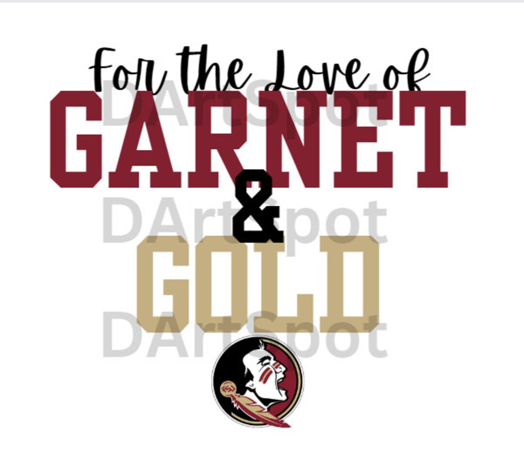 FSU Garnet &amp; Gold SVG, PNG, Jpg - Etsy