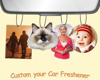 Custom Air Freshener | Car Air Freshener | Car Freshies | Car Ornament Freshie | Car Accessories Air Freshner | Car Decorations Couples Gift