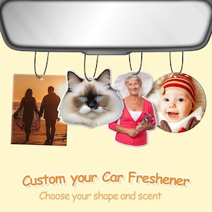 Custom Air Freshener | Car Air Freshener | Car Freshies | Car Ornament Freshie | Car Accessories Air Freshner | Car Decorations Couples Gift