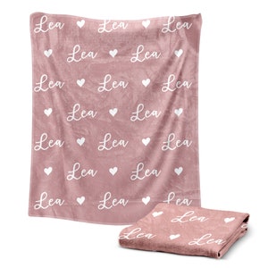Custom Baby Blanket, Personalized Baby Girl Name Blanket, Baby Shower Gift Personalized Baby Gift Custom Gift zdjęcie 10