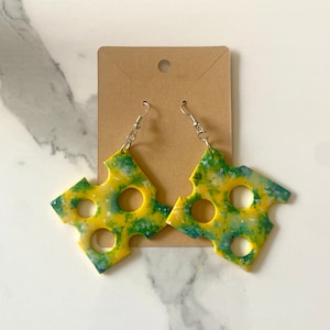 moldy cheese earrings