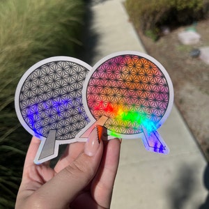 Space Earth Icon Holographic Sticker
