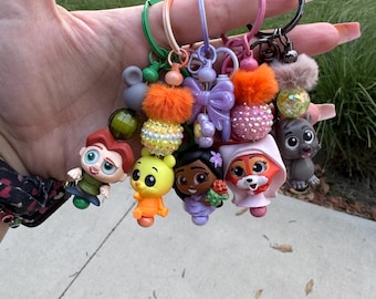 Disney Doorables Beaded Keychain- Disney Classics Collection