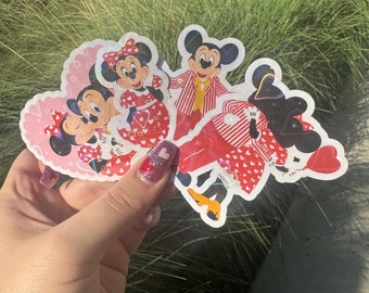 Mouse Couple Valentine’s Day Holographic sticker set - 4 Stickers