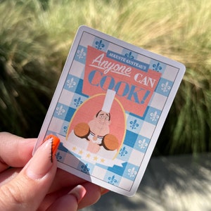 Anyone Can Cook Book Matte Sticker