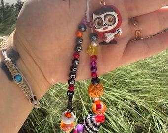 Skeleton Boy Doorable Beaded Phone/ Bag Charm