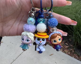 Disney Doorables Beaded Keychain- Frozen Collection