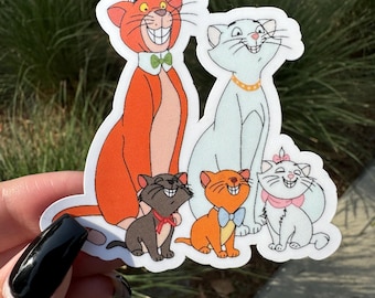 Aristocats Family Portrait Glossy Sticker