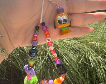 Pluto Doorable Beaded Phone/ Bag Charm- Halloween edition