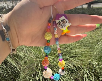 Skeleton Vilian Doorable Beaded Phone/ Bag Charm