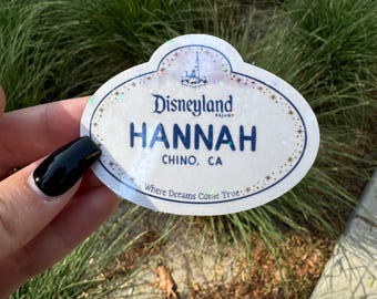 West Coast Magic Nametag Glossy Sticker