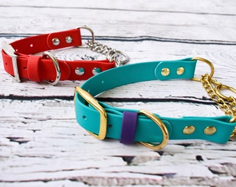 1" Martingale Collar with Buckle - Biothane