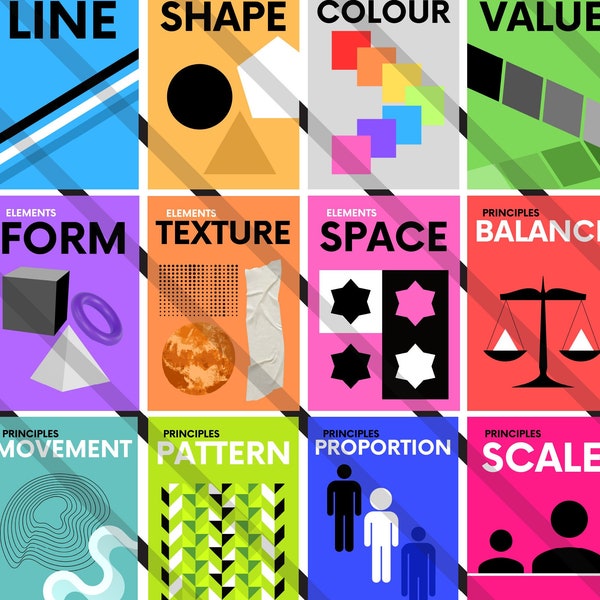 Elements and Principles of Design Posters