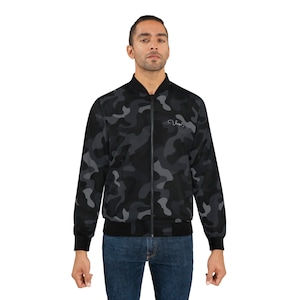 BBB - Camouflage Men&#39;s , Casual, Streetwise, Festival Outfit Bomber Jacket (AOP)