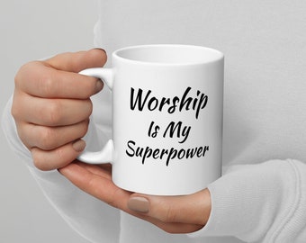 Taza de adoración de superpoderes