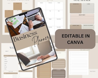 Business Planner, Small Business, Budget tracker, Goal Planner, To-do Planner, Marketing Planner, Small Business Tools
