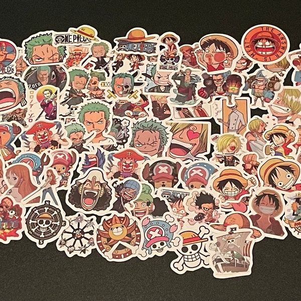 One Piece Anime Stickers | One Piece Stickers | One Piece | One Piece Merch | Luffy l Zoro l Sanji l Usopp l Shanks l Nami l Buggy l Mihawk