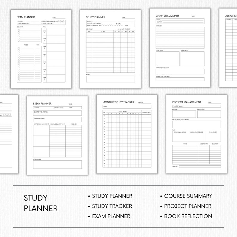Project Chapter Planner Productivity Planner Printable | Life Organizer Planner | ADHD Planner ...