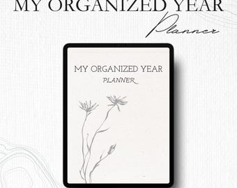 Undated Digital Planner | Goodnotes Notability Planner | Time Management Planner | Pomodoro Daily Planner | My Organized Year Planner