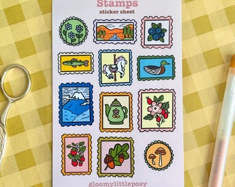 Stamps Sticker Sheet