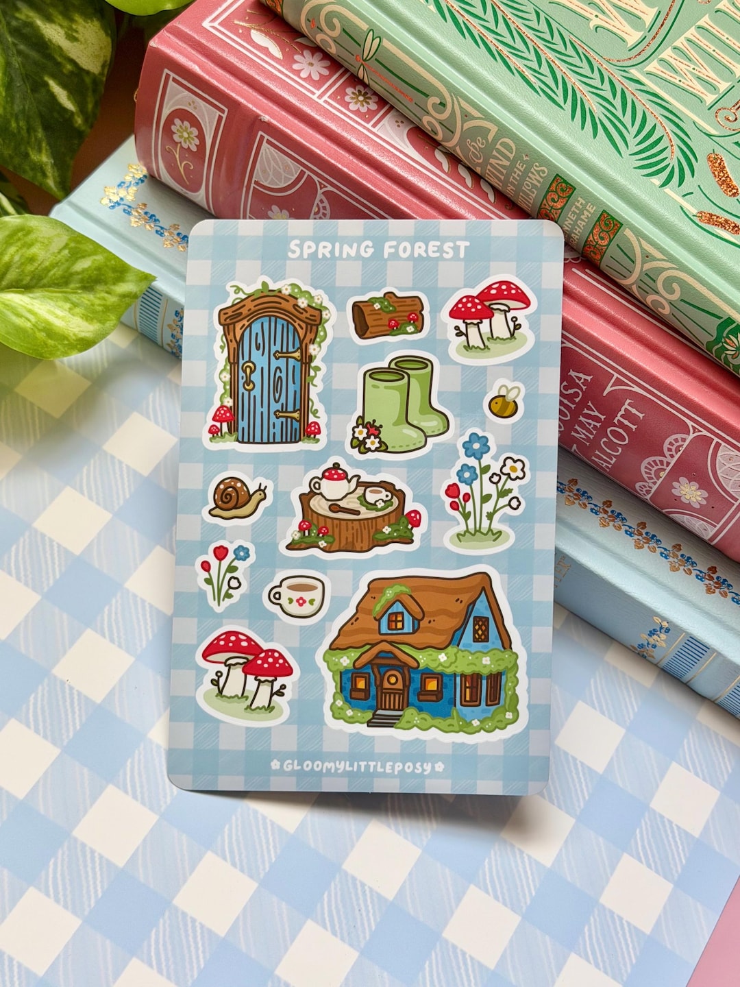 Spring Forest Sticker Sheet - Etsy
