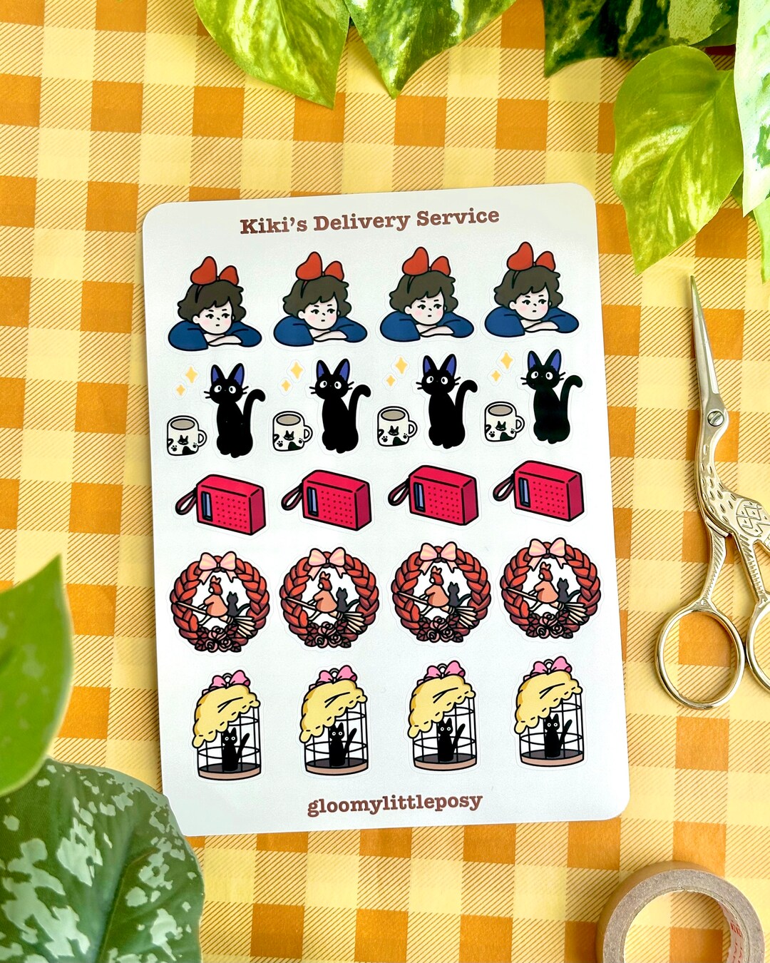 Kikis Delivery Service Sticker Sheet - Etsy