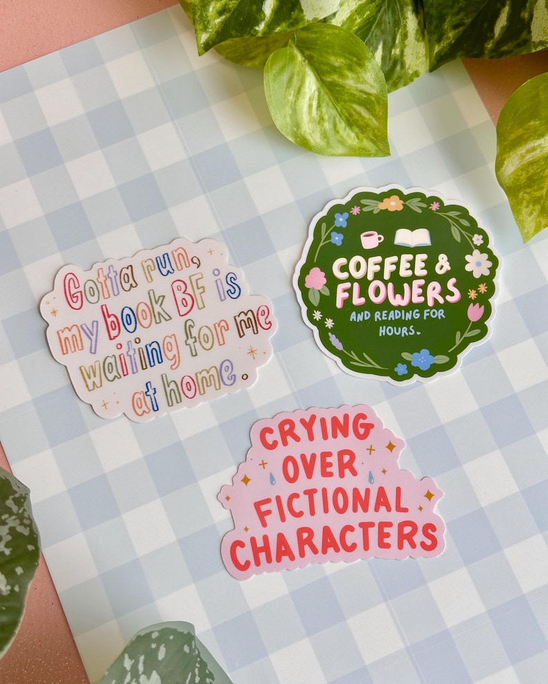 Bookish Stickers | Crying Over Fictional Characters | Book Boyfriend ...