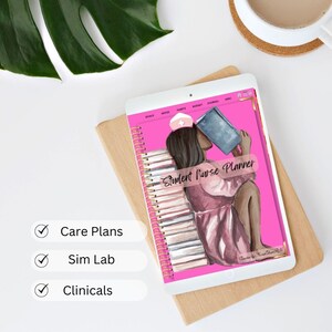 Nursing student Digital planner for Nursing, Undated Calendar for Nursing Students, Student Nurse digital planner for Goodnotes, Notability