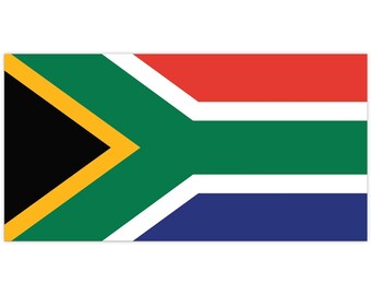 SOUTH AFRICA FLAG Car Bumper Sticker, South Africa car window Stickers, Gift for South African car lover, South African host family Gift