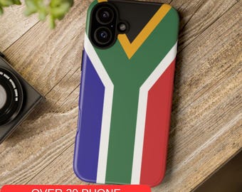 South Africa Flag Phone Case compatible with iPhone®, Samsung® Galaxy, and Google Pixel® models