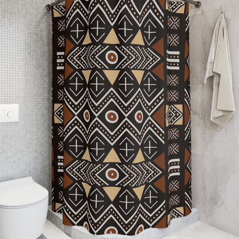 Jamhuri Ya Kenya Shower Curtain African Lion - Coat Of Arms LT15 main image 1