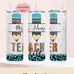 Teacher Gift, Personalized Tumbler Gift for Teacher, Tumbler Teacher Gifts, Teacher Appreciation Gift, Personalized Teacher Tumbler