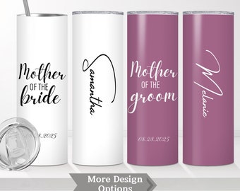 Personalized Mother of the Groom Tumbler, Custom Wedding Party Gift, Mother of the Bride Gift , Gift for mom from bride, Bridal party gifts