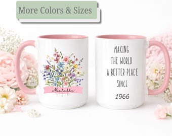Personalized 60th Birthday Mug for Her, Custom Name In My Sixties Cup, Chapter 60 Birthday Gift for Women, 60th Birthday Coffee Mug