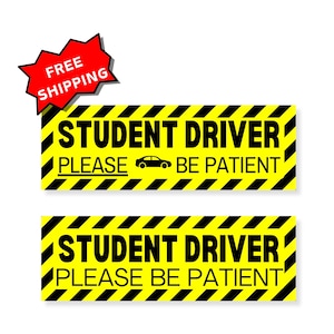Student Driver Magnet, Learner Driver Magnet, New Driver Magnet, Student Driver Magnetic, Student Driver Car Decal, Student Driver Bumper