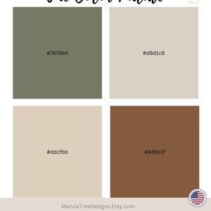 Minimalist Boho Shower Curtain, Natural Boho botanical lines shapes shower curtain, Sage green retro curtain, Creamy beige shower curtain image 3
