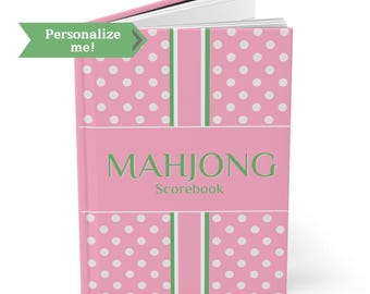 Personalized Mahjong Score Keeper, Reusable Game Log Book for Mahj Players, Mahjongg Score Sheet, Custom Score Pad, Mahjong Game Jourrnal