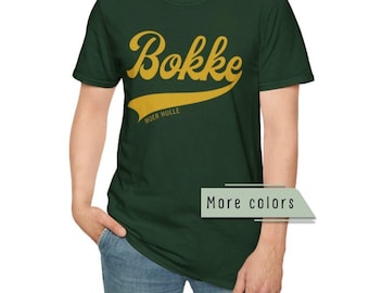 Bokke Swoosh tshirt, South Africa Tee, Rugby Unisex Softstyle T-Shirt Gildan 64000
