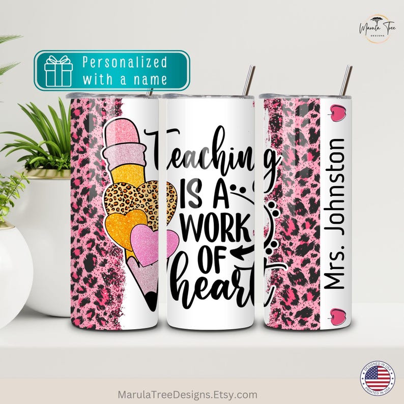 Personalized Teacher Tumbler for Teacher Appreciation Gift From Student ...
