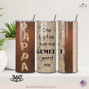 Afrikaanse Pappa Tumbler, Oupa Vadersdag, Gift for Pappa, Pappa Coffee cup, South african Dad for fathers day, Papa Travel mug