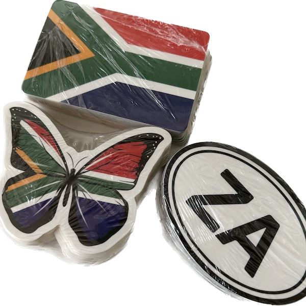 South African Flag Stickers Etsy
