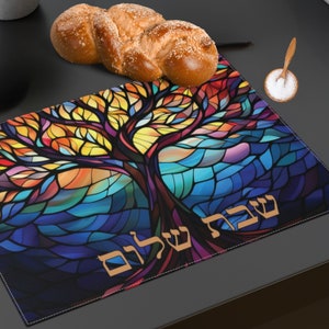 Tree of life Challah Cover, Shabbos challah cover, Personalized Sabbath Cover, Jewish Wedding Gift, Judaica gift, hebrew shabbat shalom gift
