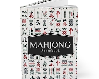 Personalized Mahjong Score Keeper, Reusable Game Log Book for Mahj Players, Mahjongg Score Sheet, Custom Score Pad, Mahjong Game Jourrnal